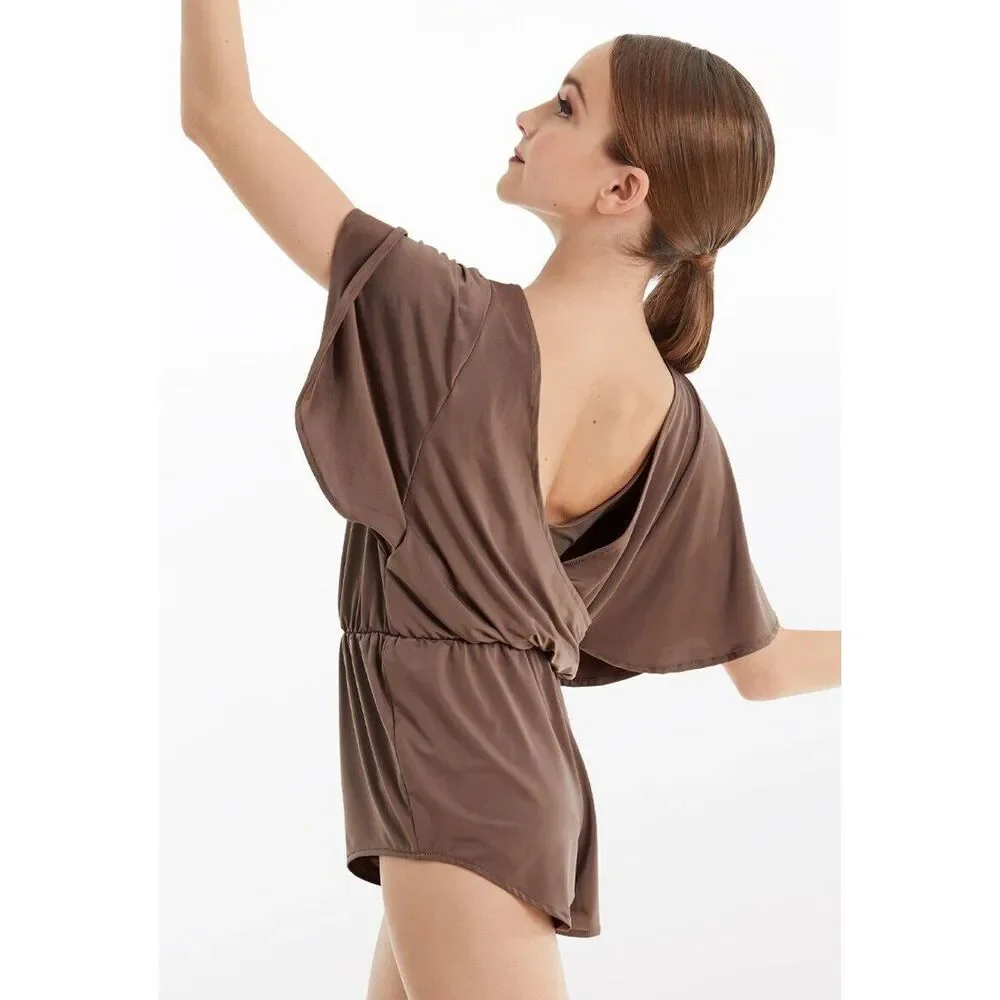 Pre-Owned Dance Costume Romper Balera MJ11095 Intermediate Child Blue Contempor